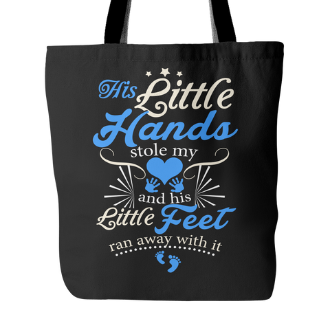 His Little Hands & Feet Tote Bag