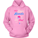 Their Little Hands And Feet Personalised Adult Hoodie